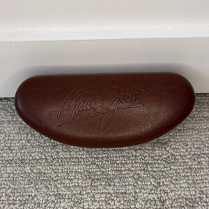 Maui Jim Dark Brown Sunglasses Case hard shell eyeglasses case glass case unisex